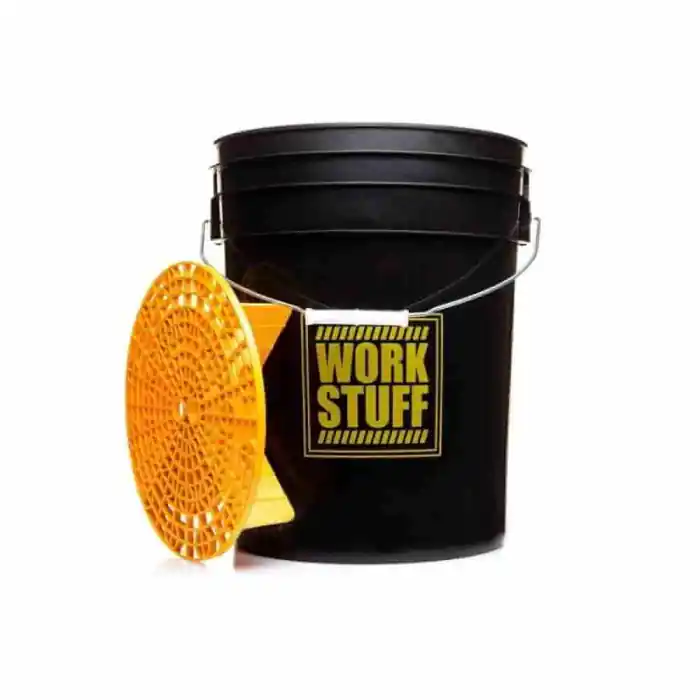 Comandă acum Galeata spalare auto Work Stuff Detailing Bucket Black Rinse cu gratar separator, 20L
