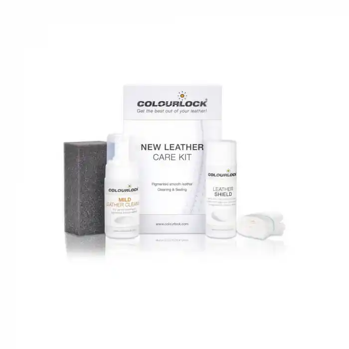 Set curatare si protectie piele Colourlock New Leather Care Kit cu Leather Shield , 125ml/150ml Premium