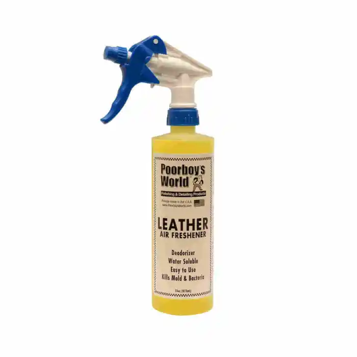 Odorizant cu aroma de piele Poorboy's World Leather Air Freshener, 473ml Ofertă de sezon