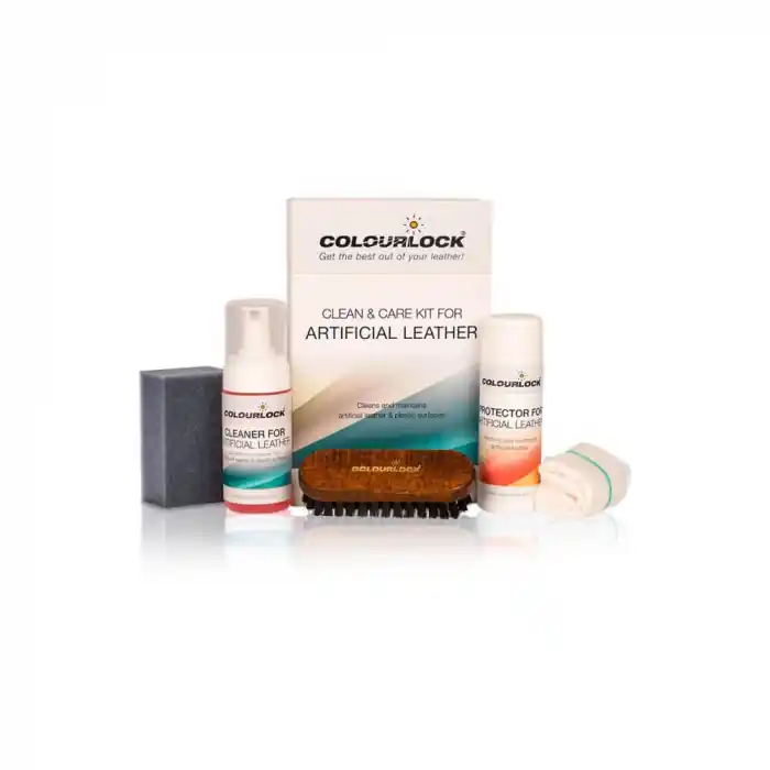 Reducere extra Set curatare si protectie piele artificiala Colourlock Artificial Leather Clean and Care Set, 125ml/150ml