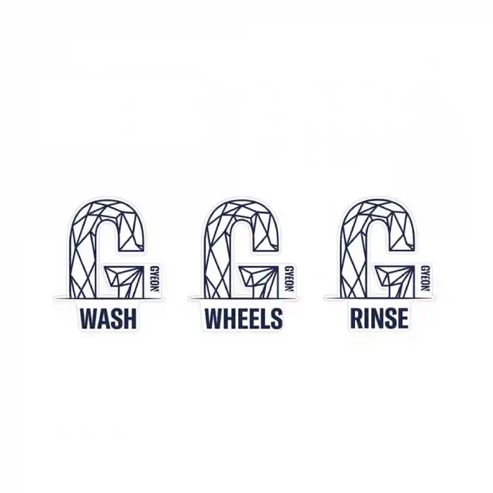 Set autocolante galeti spalare Gyeon Wash Bucket Stickers, 3buc Livrare rapidă