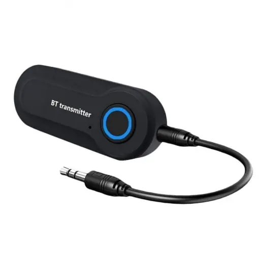 Cumpără online Adaptor Audio Bluetooth Techstar® T12, Bluetooth 5.0, Microfon Incorporat, AUX 3.5 mm, Hands Free, pentru PC/TV/Auto, Negru