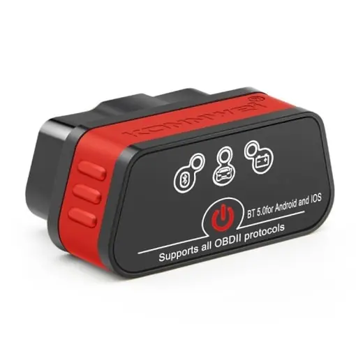 Diagnoza auto OBD2 KONNWEI KW901, Bluetooth 5.0, Buton ON-OFF, compatibil Android iOS, ELM 327 OBDII, Negru/Rosu Expediere rapidă