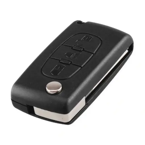 Doar azi Carcasa Cheie Auto Techstar® compatibila cu Peugeot, Citroen, 207,307, 407, C2, C3, C4, C5, C6, C8, cu 3 Butoane, HU83, CE0536