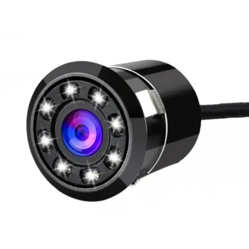 Camera Auto Marsarier cu Vedere Retrovizoare Techstar® IR, 8 LED-uri, Vizionare Nocturna, Unghi 170°, Waterproof Preț mic