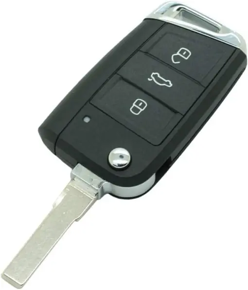 Livrare expres Carcasa Cheie Auto 3 butoane pentru VW Golf 4, Passat B5, Bora, Polo, Skoda Octavia 1, Fabia, Superb – Compatibila Volkswagen, Skoda, Seat, tip Briceag