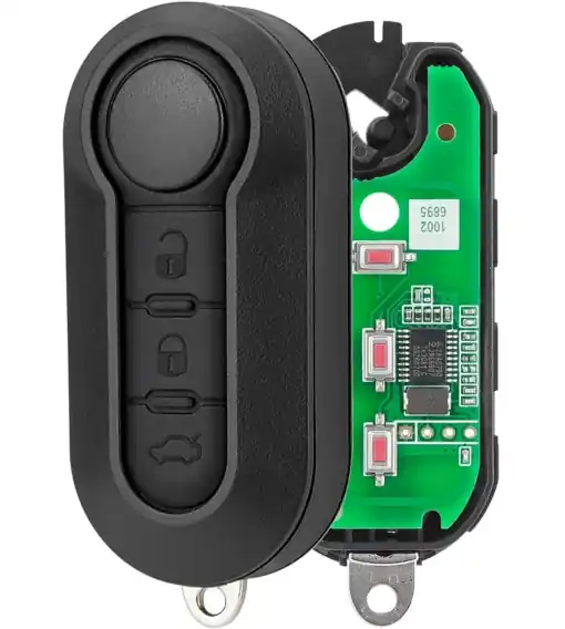 Mai ieftin Cheie Auto Completa Programabila 433MHz, 3 butoane, cip ID46, compatibila Fiat 500L, Ducato, Bravo, Iveco Daily, Peugeot Boxer – sistem Marelli – cu electronica si lama