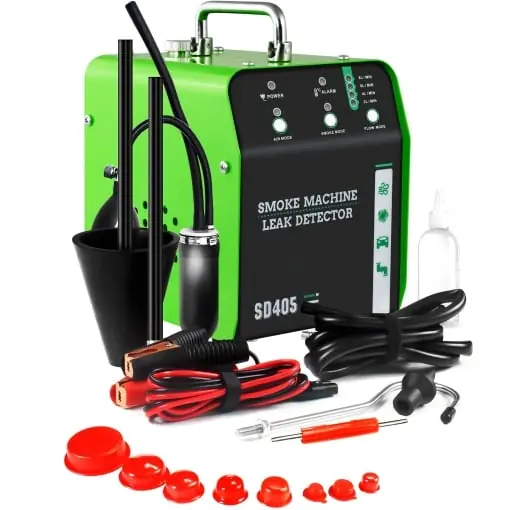 Disponibil imediat Detector Scapari Fum Auto Techstar SD405, 12V, cu Pompa Incorporata, Reglaj Presiune, EVAP, Vacuum, Turbo Motor, Protectie Supraincalzire, Full Kit