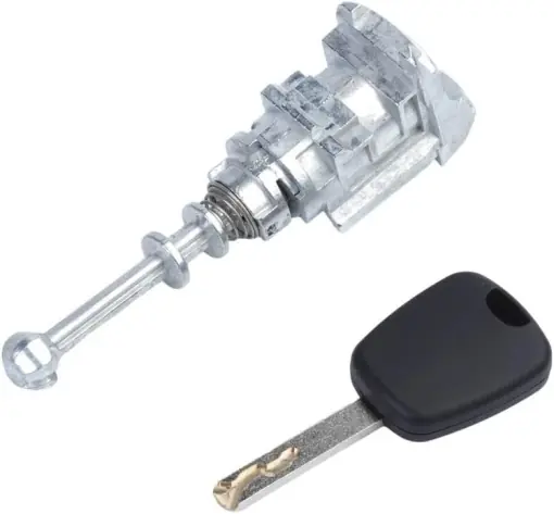 Cilindru Incuietoare Usa Fata cu Cheie, Techstar Aftermarket, Compatibil Peugeot 407, Citroen C4, C4 Picasso, 2004-2011, Echiv OE 9170Y0 / 9170.Y0 Mai ieftin