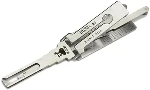Chilipir Decodor auto Lishi Original HU83 v3 – 2-in-1 Pick pentru deblocare contact, usi si portbagaj, compatibil Peugeot, Citroen, Fiat, MINI
