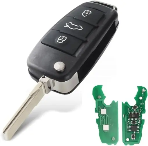 Cheie Auto Programabila Techstar cu 3 butoane pentru Audi Q7 B7 Q3 A3 TT A2 A8 A6 A6L A4 S5 C5 C6 B6 A4L A5 Q5 S RS Cabrio, Avant, Quattro, 432MHz, ID48, FCC: 8E0837220 / 8E0837220K / 8E0837220D Popular