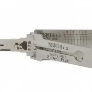 Decodor auto Lishi NSN14 2 in 1 pick pentru chei Nissan Infiniti Subaru, usa si portbagaj NSN14 DR/BT Promoție