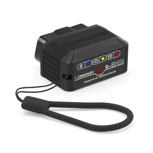 Bestseller Diagnoza Auto OBD2 KONNWEI KW905, Bluetooth 5.0, Buton ON-OFF, Compatibil Android IOS, ELM 327 OBDII, Negru