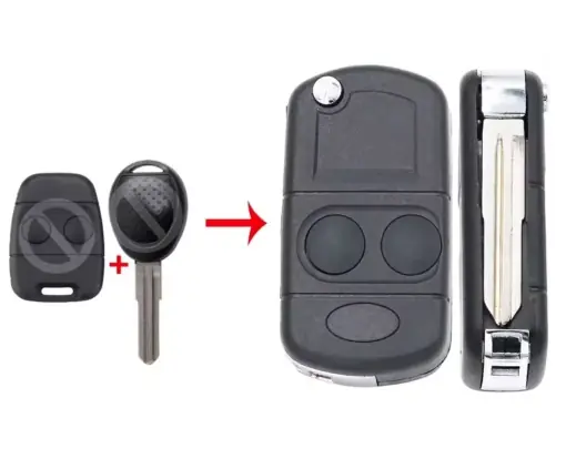 Carcasa Cheie Auto tip Briceag compatibila cu Land Rover Freelander, Transformare din Cheia Normala Calitate înaltă