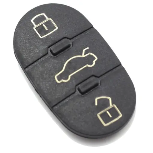 Membrana cauciuc pad cu 3 butoane, Techstar, pentru cheie auto Audi TT A3 A4 A6 A8, echiv OE 4D0837231 Reduceri