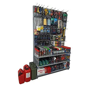 STAND METALIC CU ACCESORII AUTO GRI 1330X2200MM Livrare expres