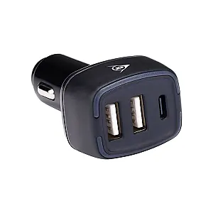 DUNLOP STECHER TRIPLU 2XUSB 1XTYPE-C 12/24V 18W Transport gratuit