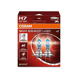 Comandă acum OSRAM BEC 55W/12V H7 NIGHT BREAKER LASER DUOBOX
