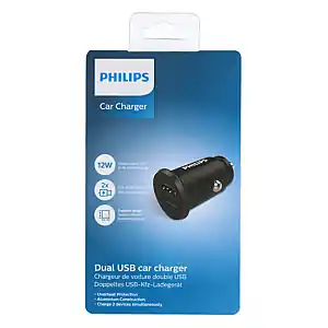 PHILIPS STECHER AUTO DUAL USB-A 12W 12-24V Cumpărături sigure