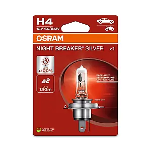Bec auto H4 12V 55/60W P43T Night Breaker Silver BL1 Osram Bestseller