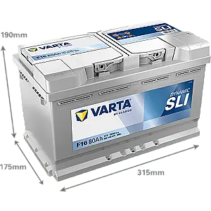 ACUMULATOR 80AH VARTA DYNAMIC SLI F16 Transport gratuit