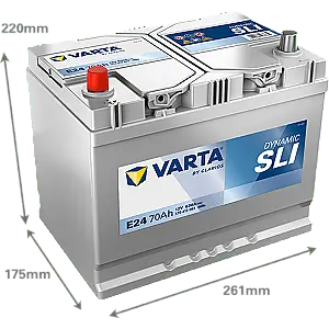 ACUMULATOR VARTA DYNAMIC SLI 70AH E24 - BORNA INVERSA Livrare expres