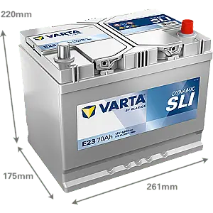 ACUMULATOR 70AH VARTA DYNAMIC SLI E23 Disponibil imediat