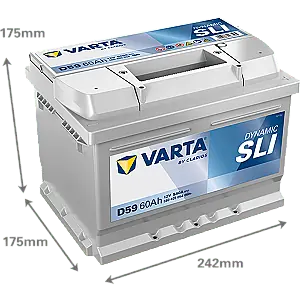 Ofertă exclusivă ACUMULATOR VARTA DYNAMIC SLI 60AH D59