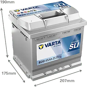 Noutate ACUMULATOR VARTA DYNAMIC SLI 45AH B20 BORNA INVERSA